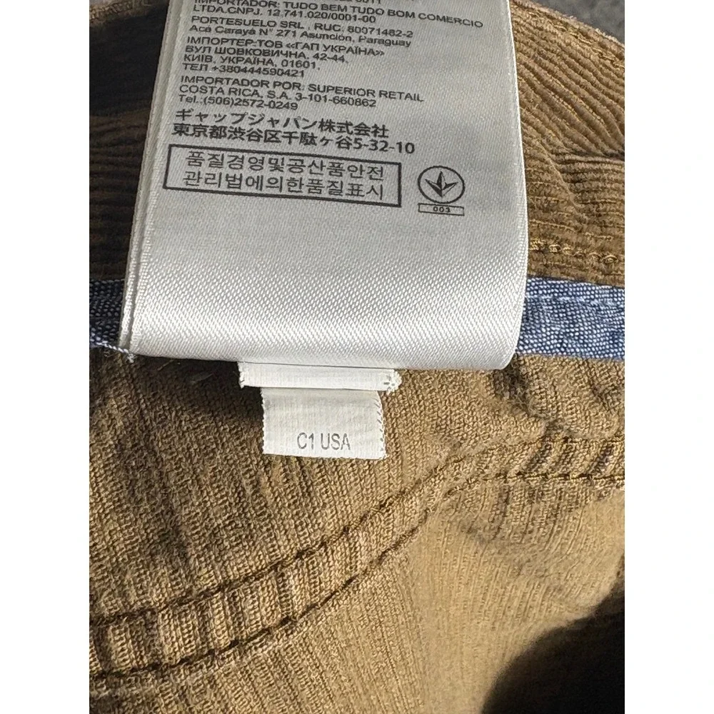 Banana Republic Mens Pima Cotton Corduroy Pants Tan Brown 32x32 Straight Leg